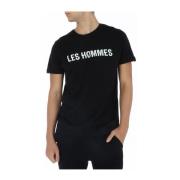 Les Hommes T-Shirts Black, Herr