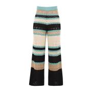 Akep Wide Trousers Multicolor, Dam