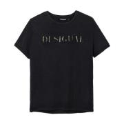 Desigual T-Shirts Black, Dam