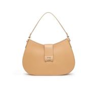 Nerogiardini Hobo Stil Axelväska i Beige Beige, Dam