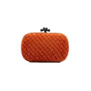 Bottega Veneta Vintage Pre-owned Laeder kuvertvskor Orange, Dam