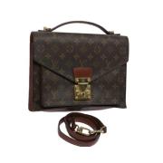 Louis Vuitton Vintage Pre-owned Canvas handvskor Brown, Dam