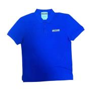 Moschino Polo Shirts Blue, Herr