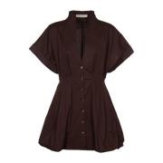 Philosophy di Lorenzo Serafini Shirt Dresses Brown, Dam