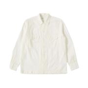 Universal Works Casual Shirts White, Herr