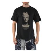 Aries Vintage Statue Print Tee Black, Herr