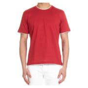 Eleventy T-Shirts Red, Herr