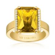 Sif Jakobs Jewellery Roccanova Statement Ring Yellow, Dam