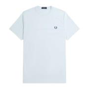 Fred Perry Bomull Logo T-shirt Laurbärskrona Tryck Blue, Herr
