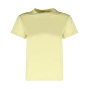 Pinko Bomullsblandade T-shirts och Polos Yellow, Dam