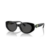 Swarovski Sk6002 100187 Sunglasses Black, Dam