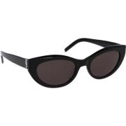 Saint Laurent Ikoniska solglasögon med 2 års garanti Black, Dam