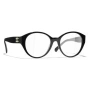 Chanel Stiliga original receptglasögon med garanti Black, Dam