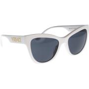 Versace Ikoniska solglasögon med enhetliga linser White, Dam