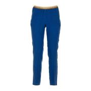 Hartford Slim-fit Trousers Blue, Dam