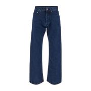 Palm Angels Straight Jeans Blue, Herr