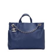 Chanel Vintage Pre-owned Laeder chanel-vskor Blue, Dam