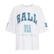 Ball Bright White Oversized T-Shirt White, Dam