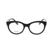 Fendi Original Glasögon med 3-års Garanti Black, Dam