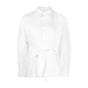 Ralph Lauren Long Sleeve Tops White, Dam