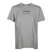 Ganni T-Shirts Gray, Dam