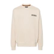 Ermenegildo Zegna Sweatshirts Beige, Herr