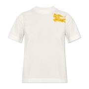 Burberry T-shirt med logotyp White, Dam