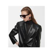 Celine Leather Jackets Black, Dam
