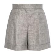 Alexander McQueen Veckade shorts Gray, Dam