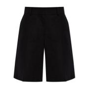 Casablanca Veckad-framsida shorts Black, Dam