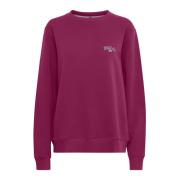 Ball Magenta Sweatshirt med Broderad Detalj Purple, Dam