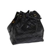 Chanel Vintage Pre-owned Laeder chanel-vskor Black, Dam