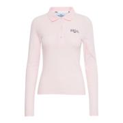 Ball Långärmad Polo Shirt Milkshake Pink, Dam