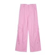 Blugirl Wide Trousers Pink, Dam