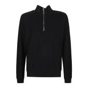 Moncler Round-neck Knitwear Black, Herr