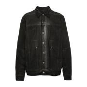 Rick Owens Denim Shirts Gray, Herr