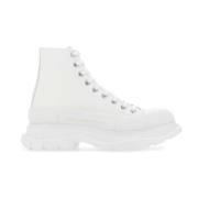 Alexander McQueen Canvas Sack Sneakers i Vit White, Herr