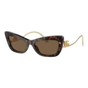 Dolce & Gabbana Cat-Eye Solglasögon Guld Lucido Yellow, Dam