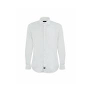 Fay Stretch Button Down Skjorta White, Herr