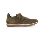 Alberto Fasciani Militärgrön Mocka Kork Sula Sneakers Green, Herr