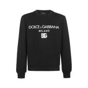 Dolce & Gabbana Round-neck Knitwear Black, Herr