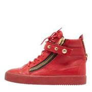 Giuseppe Zanotti Pre-owned Pre-owned Laeder sneakers Red, Herr