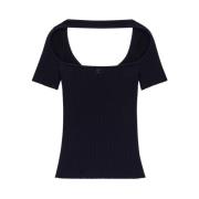 Courrèges T-Shirts Black, Dam