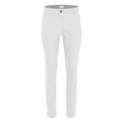 DNM Pure Slim-fit Trousers White, Dam