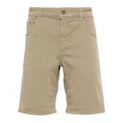 Dondup Beige Derick Bermuda Shorts Beige, Herr