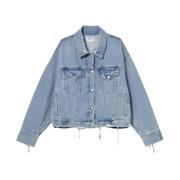 Agolde Denim Jackets Blue, Dam