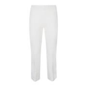 Liviana Conti Cropped Trousers White, Dam