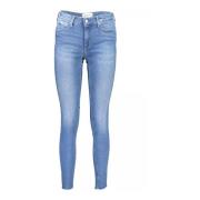 Calvin Klein Ljusblå Skinny Fit Jeans med Logodetalj Blue, Dam