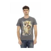 Trussardi T-Shirts Gray, Herr