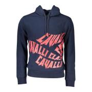 Cavalli Class Hoodies Blue, Herr